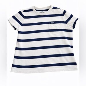Vineyard Vines Navy and White Striped Tee